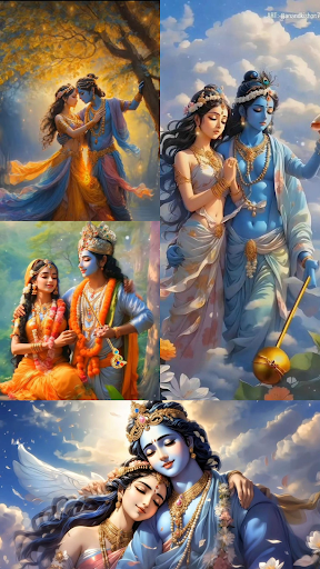 Android application Radha Krishna wallpaper HD screenshort