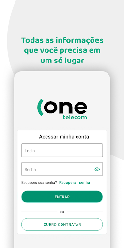 Android application One Telecom screenshort