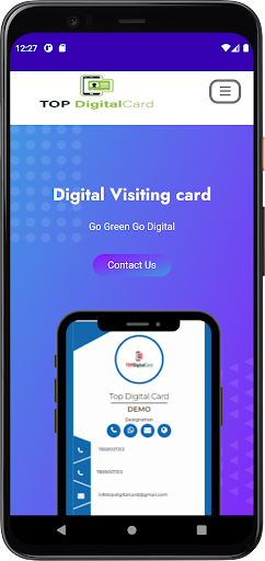 Android application Digital Cards(Business cards) screenshort
