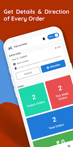Fly Food Delivery App Screen 3