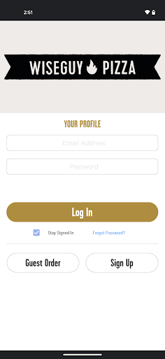 Screenshot of Wiseguy Pizza