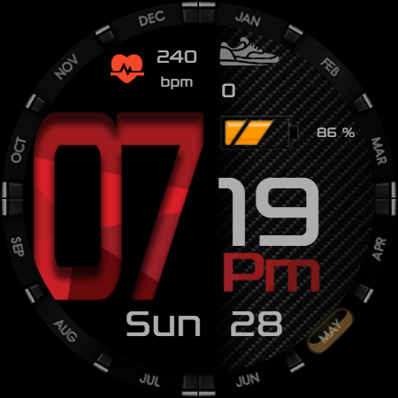 [SSP] Bold Hour Watch Face Screenshot
