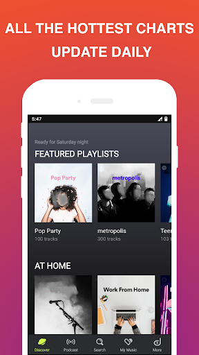 Music Stream: Music & Podcasts Screen 2