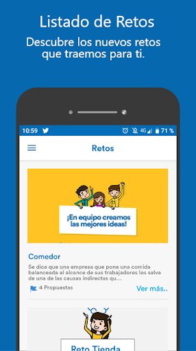 Android application CoCrea screenshort