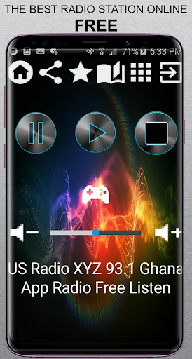 Android application US Radio XYZ 93.1 Ghana App Ra screenshort