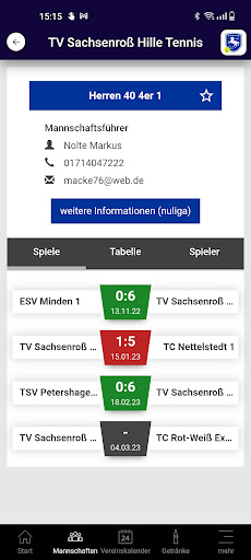 TV Sachsenroß Hille Tennis Screen 3