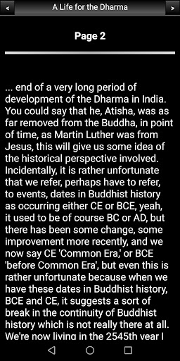 A Life for the Dharma Screen 3