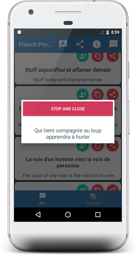 French Proverbs - Proverbes Screen 2