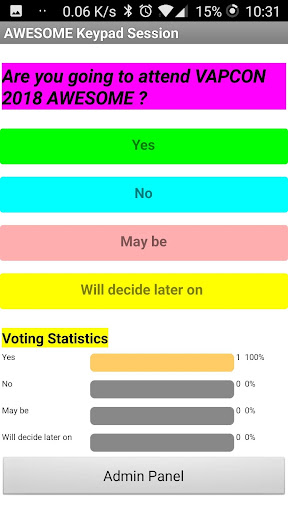AWESOME Keypad Session