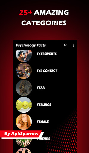 1000+ Psychology Facts App Screen 2