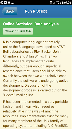 Run R Script - Online Statisti