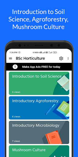 Android application BSc Horticulture Notes screenshort
