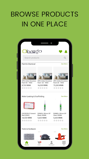 Android application OliveGo screenshort