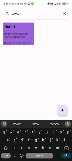 Notes keeper Screen 3