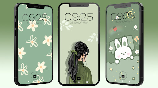 Green Aesthetic Wallpaper Screen 2