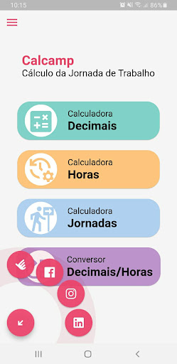 Calcamp - Calculadora de Horas Screen 2