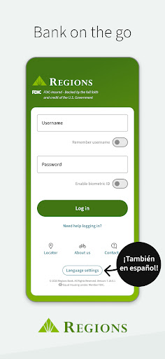 Screenshot of Regions Bank