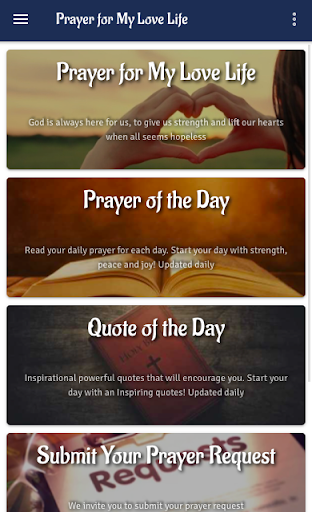 Android application Prayer for My Love Life screenshort