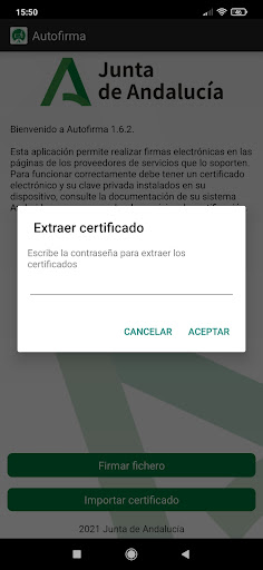 Autofirma Junta de Andalucía Screen 2