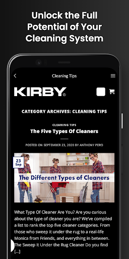 Kirby Vacuum Owner Resources Screen 3
