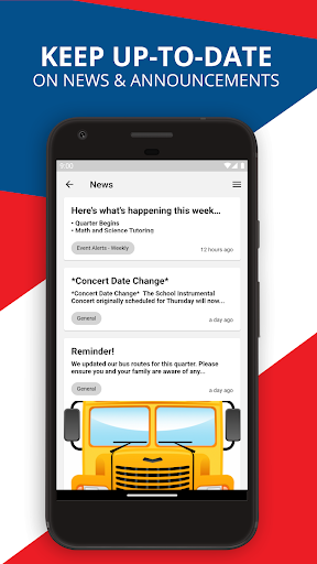 Android application Bayfield School District screenshort
