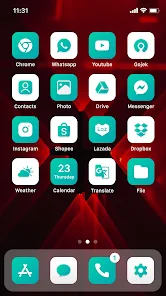 Wow Mint Theme - Icon Pack 4