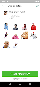Screenshot 14 Chris Brown Stickers Pro android
