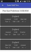 screenshot of SureBet Prediction Tips