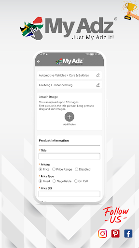 My Adz | Buy. Sell. Post it. Screen 3