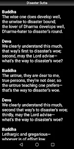 Disaster Sutta - Buddhism