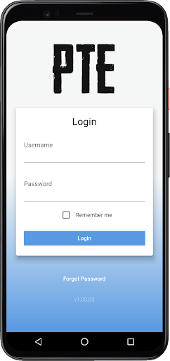 Android application PTE screenshort
