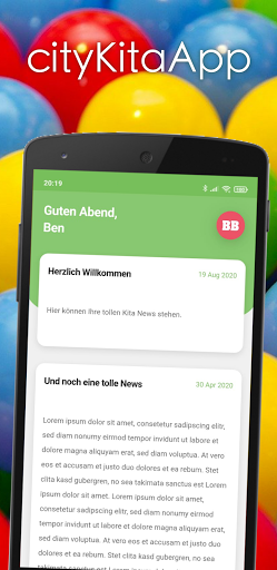 Android application cityKitaApp screenshort