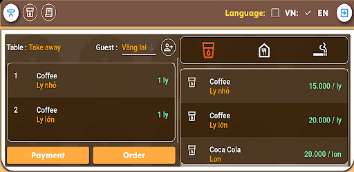 Coffee shop Screen 2