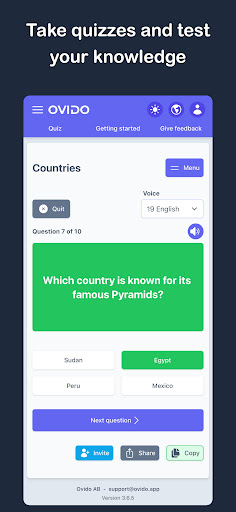 Ovido - Quiz & Flashcards Screen 2