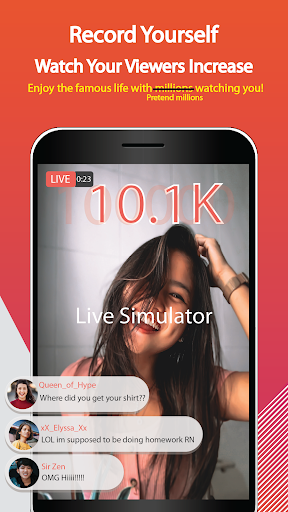 Android application Livestream Simulator - Vlogger screenshort