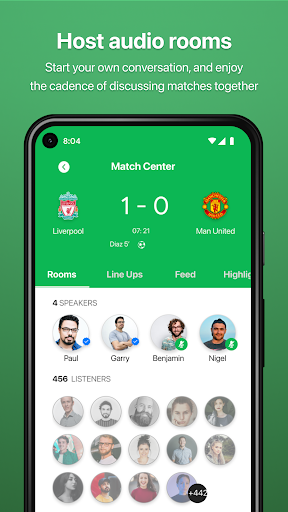 Kickoff: Football Audio Rooms Screen 3