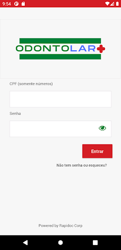 Android application Odontolar screenshort