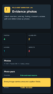 Pole Asset Inspection Log screenshot 5