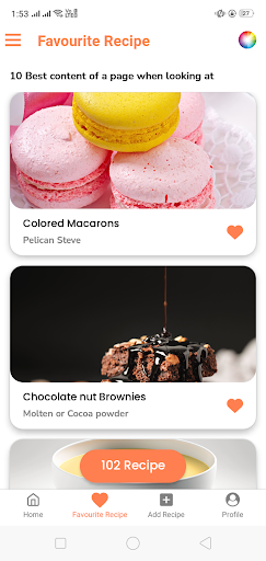 Recipe - Food Learning App Screen 2