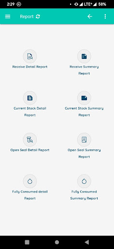 Android application QC Inventory System screenshort