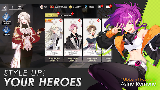 Lord of Heroes: mga larong anime Screenshot
