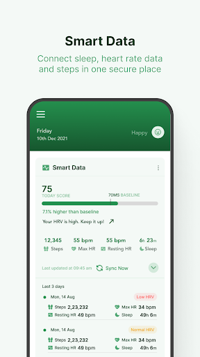 OnTracka Health & Research App Screen 3
