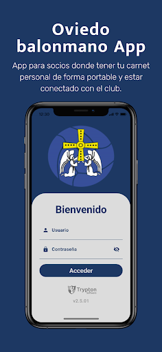 Android application Oviedo Balonmano Base Socios screenshort
