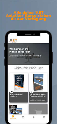 Android application AET Aviation screenshort