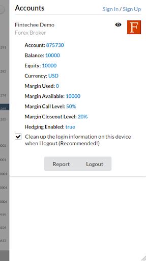 Fintechee Trading Platform Screen 3