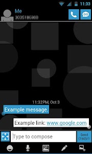 GO SMS THEME - Blue Shapes 1.1