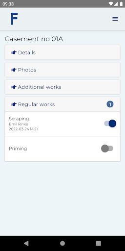 Android application Fönster screenshort
