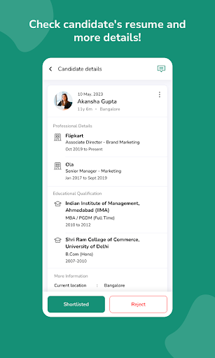 iimjobs Recruiter App Screen 3