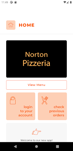 Android application Norton Pizzeria TS20 screenshort