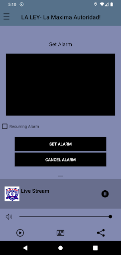 Android application Radio La Ley screenshort